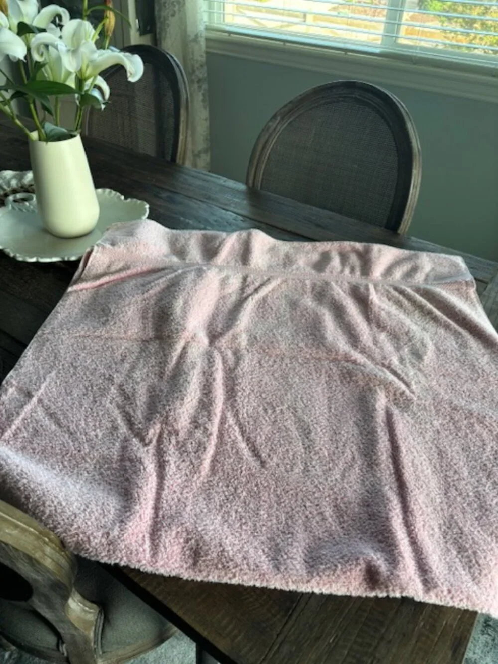 Monogrammed pink bath sheet - SALE!